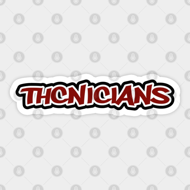 Sneaker Red Sticker by THCnicians